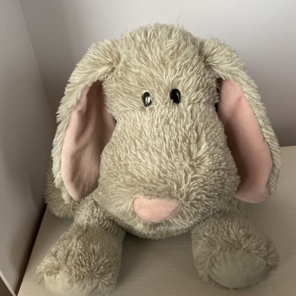 G by GUND Plush Puppy Dog RARE Pink Nose & Ears Soft Stuffed Animal Toy 18"
